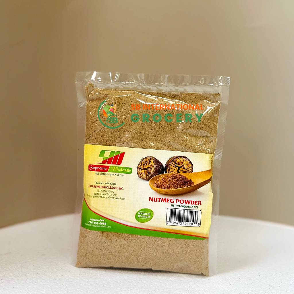 Nepali Jaiphal Powder β pure nutmeg spice 100g available at SB International Grocery USA and Ohio